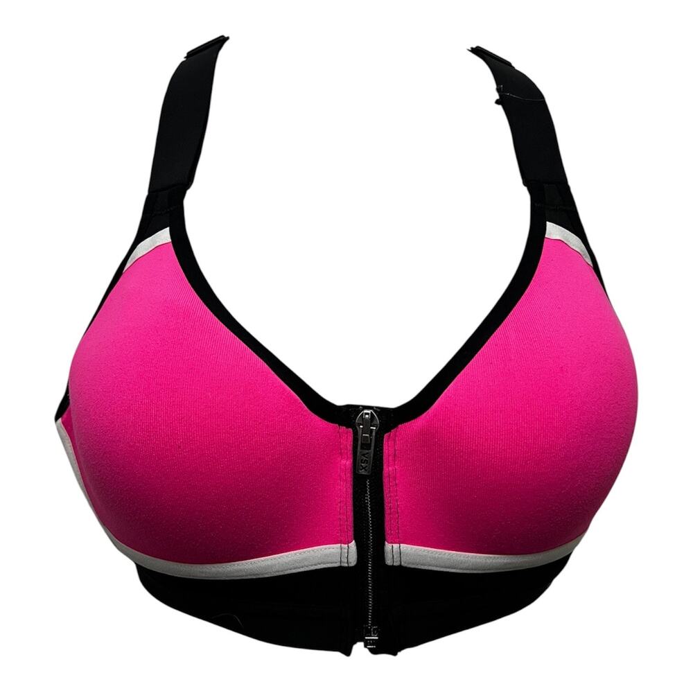 VSX Sport Sports Bra Victoria’s Secret 34B Incredible Caged zip front Closure